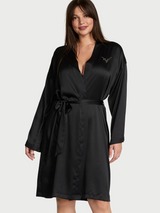 Victoria’s Secret Fashion Show 2025 Rhinestone Angel Wings Robe Black XS/S
