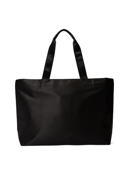 Victoria's Secret Fashion Show 2025 Tote Bag Black Nylon Gold Sparkle