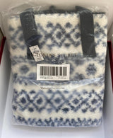 Victoria's Secret VS PINK Weekender Tote Bag Cozy Plush Sherpa Blue