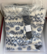 Victoria's Secret VS PINK Weekender Tote Bag Cozy Plush Sherpa Blue