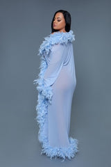 BeWicked Glamour Robe Periwinkle