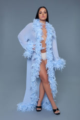 BeWicked Glamour Robe Periwinkle