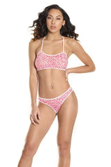 Coquette Lip Service Bralette & Panty Set Pink