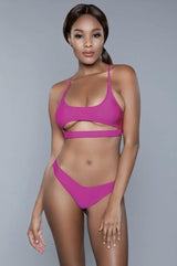 BeWicked Gianna 2 Piece Swimsuit Hot Pink