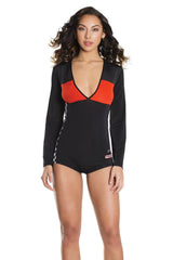 Coquette Revved Up Romper Black