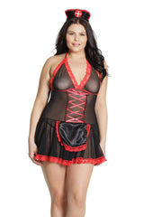 Coquette Queen Temperature's Rising Babydoll Black