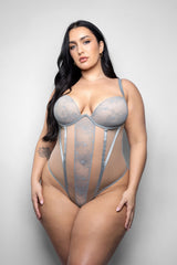 Fantasy Lingerie Queen Elusive Mila Crotchless Lace Teddy