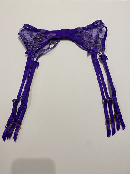 Victoria's Secret Garter Belt Lingerie Starstruck Stars Strappy Very Sexy