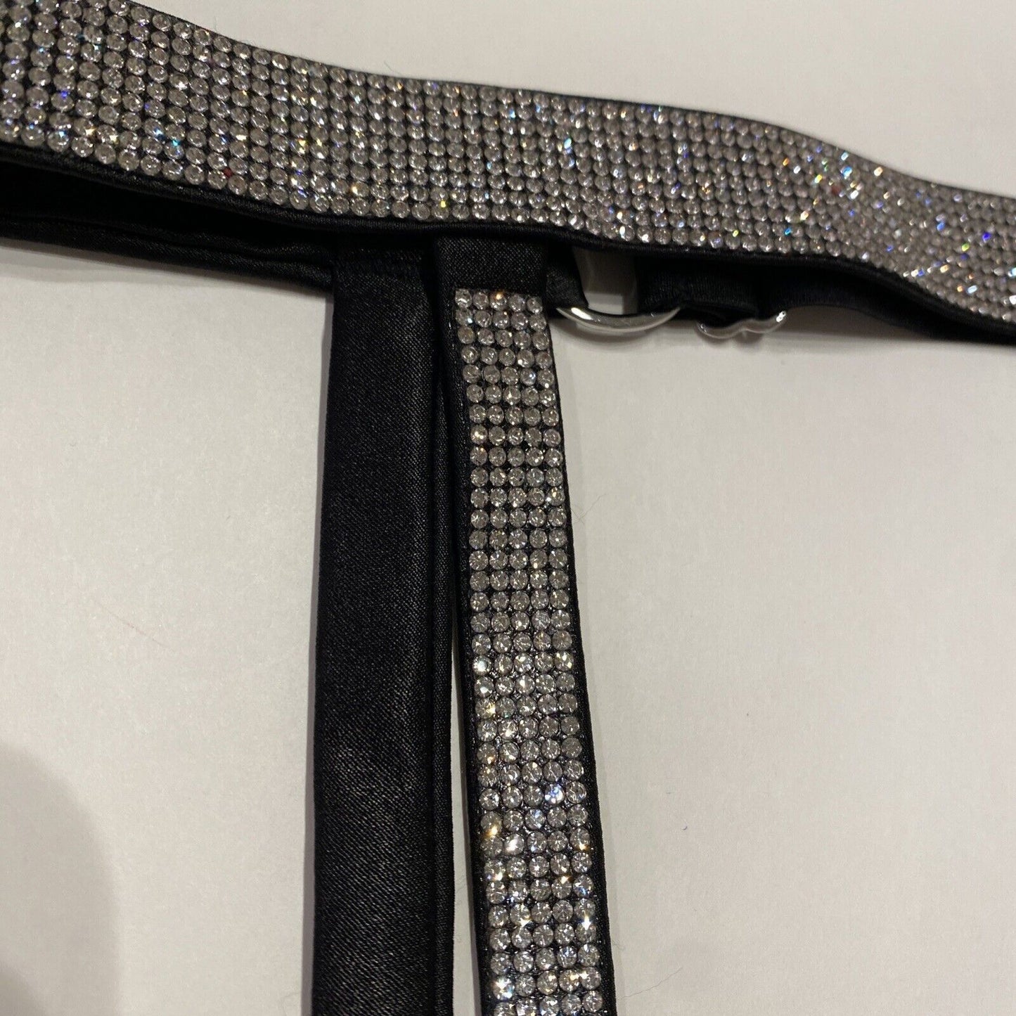Victorias Secret Garter Belt Lingerie Very Sexy Shine Rhinestones XS Small S