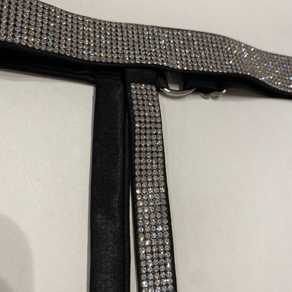 Victorias Secret Garter Belt Lingerie Very Sexy Shine Rhinestones XS Small S
