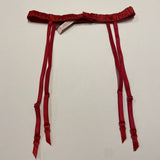 Victoria's Secret Garter Belt Lingerie Very Sexy Satin Red Bow XS / Small
