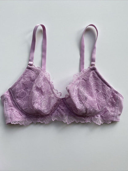 Playful Promises Lilac Lila Bra 36D Purple