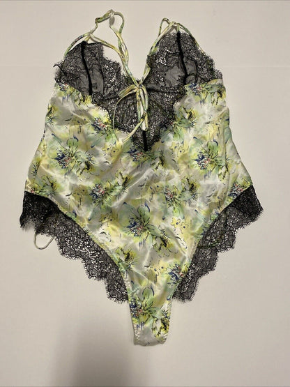 Victoria Secret Designer Collection Teddy Silk Satin Lace Small