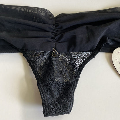 Nightlift Nylon Soft Thong Panty Black XL