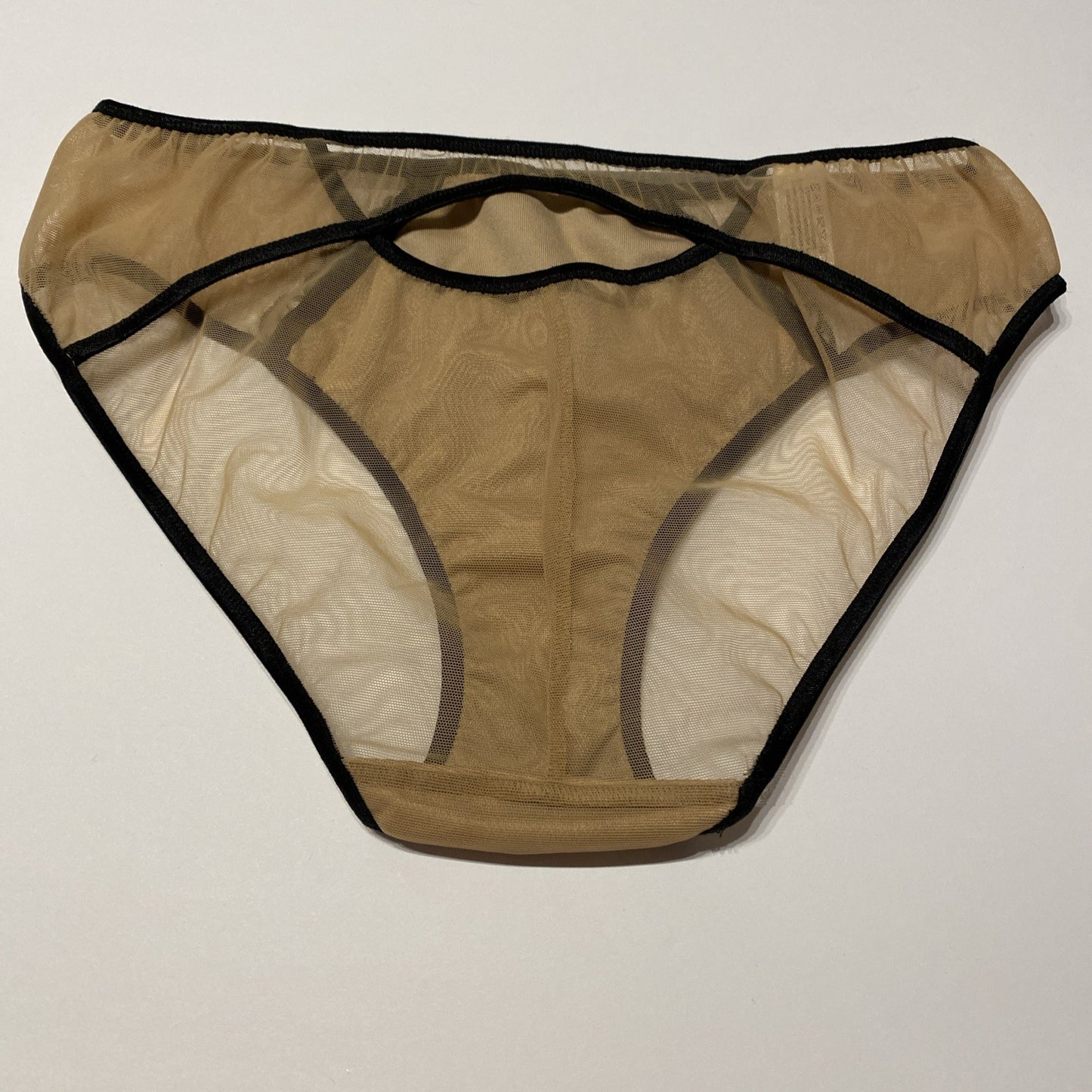 Ewa Bien Bikini Briefs Sheer Back Floral Front Size Medium