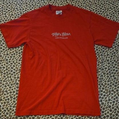 Heavyweight Shakawear Red Short Sleeve Tee Skater Heavyweight T-Shirt Medium