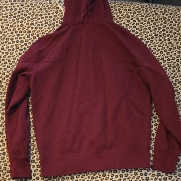 Polo Ralph Lauren Premium Burgundy Red Zip-up Hoodie - Small
