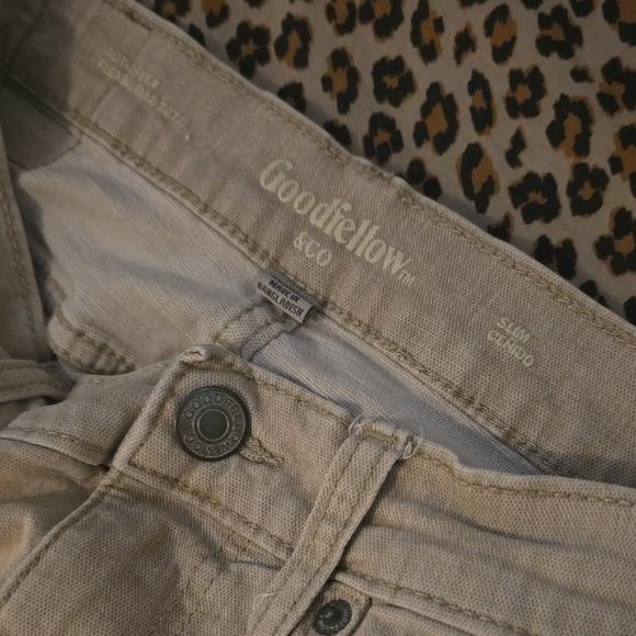 Goodfellow & Co Men's Beige Slim Straight Leg Jeans - Size 30