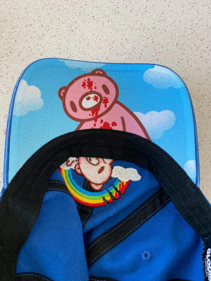 Gloomy Bear Rainbow Clouds Blue Cap Hat