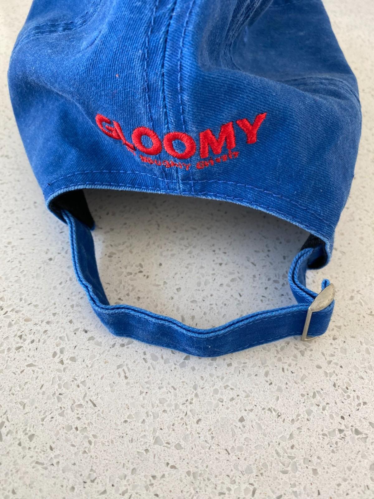 Gloomy Bear Rainbow Clouds Blue Cap Hat