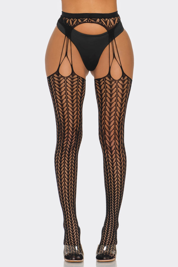 BeWicked Cheeky Chevron Tights