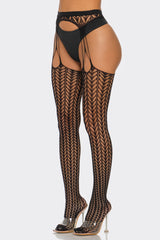 BeWicked Cheeky Chevron Tights