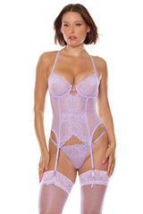 Coquette Lilac Dream Bustier & Thong