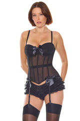 Coquette Icon Bustier Black