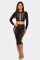 BeWicked Lace Daze Bodystocking Set