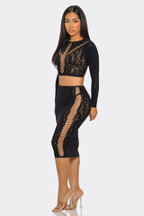 BeWicked Lace Daze Bodystocking Set