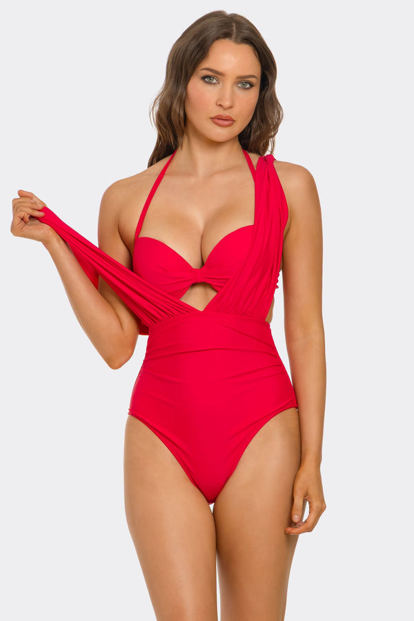 Be Wicked Lucie Swimsuit Set Red