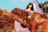 Mapale Festival Top and High Waisted Bottom Set Bohemian Mystique