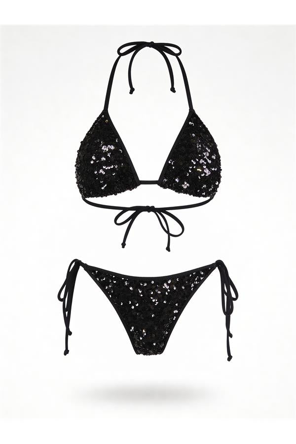 Axami 12113 Luxury Shimmer Sequins Cheeky Bikini Bottom
