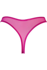 Brilliance Embroidery Strappy Thong Panty Pink Shimmer