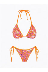 Axami 12101 Luxury Shimmer Sequins Triangle Bikini Top