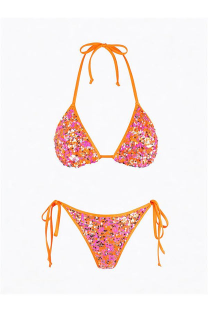 Axami 12103 Luxury Shimmer Sequins Cheeky Bikini Bottom