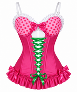 Daisy Corsets Lavish Raspberry Ruffle Sweetheart Bustier Corset