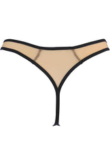 Duchessa Sheer G-String Black/Nude