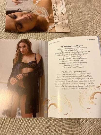 Escora Lingerie Catalog German and English 46 Pages Mini 2 Books