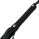 Sex & Mischief Faux Leather Flogger - Black