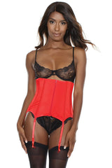 Coquette Queen Timeless Elegance Waist Cincher Red