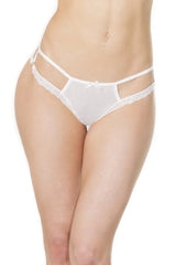 Coquette Queen Little Love Thong White