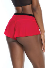 Coquette Mesh Magic Panty Red