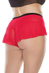 Coquette Mesh Magic Panty Red