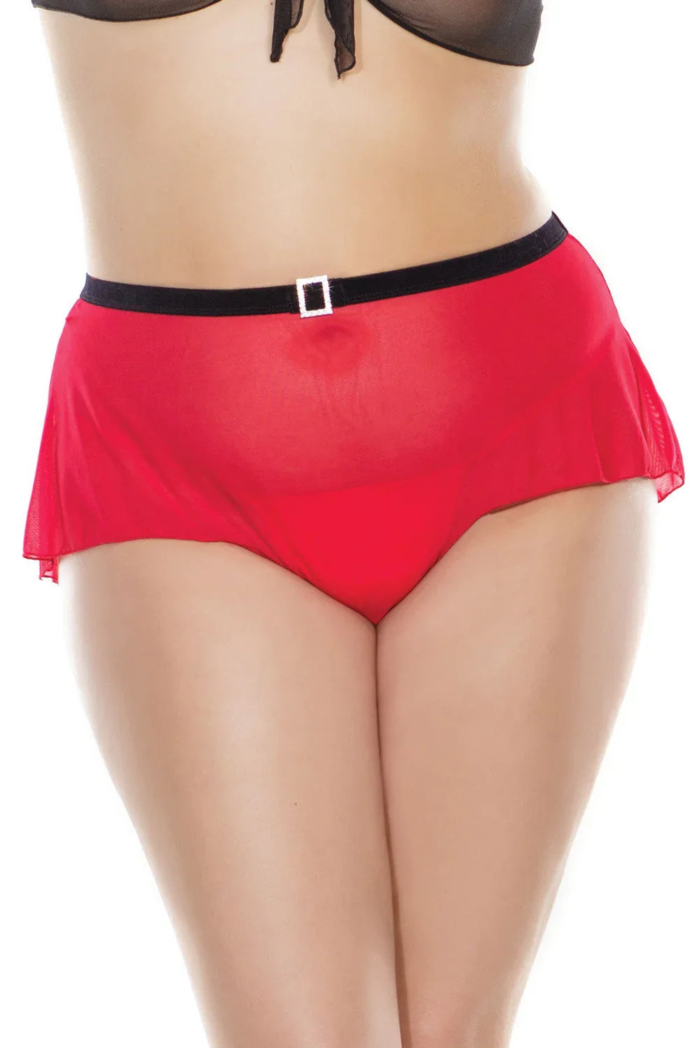 Coquette Queen Mesh Magic Panty Red