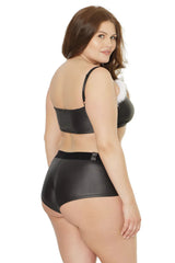 Coquette Queen Holiday Vixen Bra Top & Shorts Black