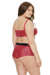Coquette Holiday Vixen Bra Top & Shorts Red