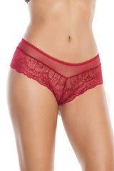 Coquette Wine & Whimsy Panty Red