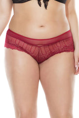 Coquette Queen Wine Cheeky Boyshorts