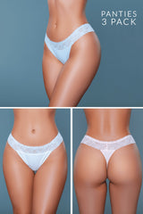 Be Wicked Devon 3 Pack Peach/Blue/White